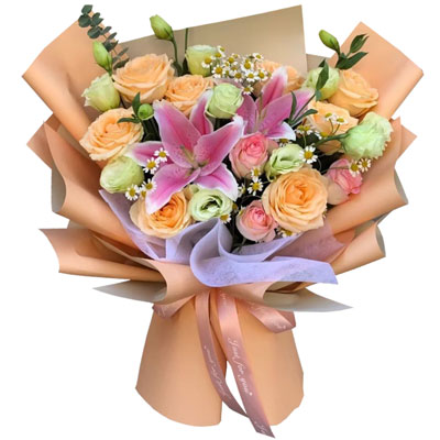 常德11朵玫瑰桔梗百合，陪你每个季节