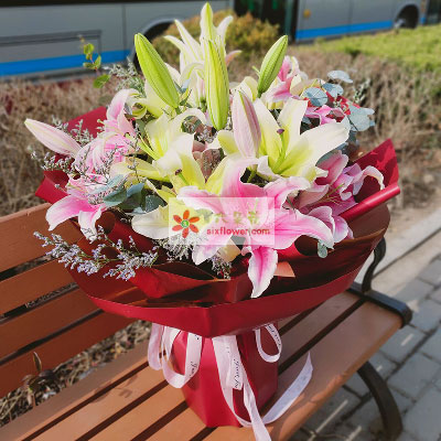 常德8支多头百合，万事如意喜上加喜