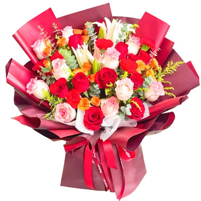 常德22朵玫瑰百合，追求真爱幸福